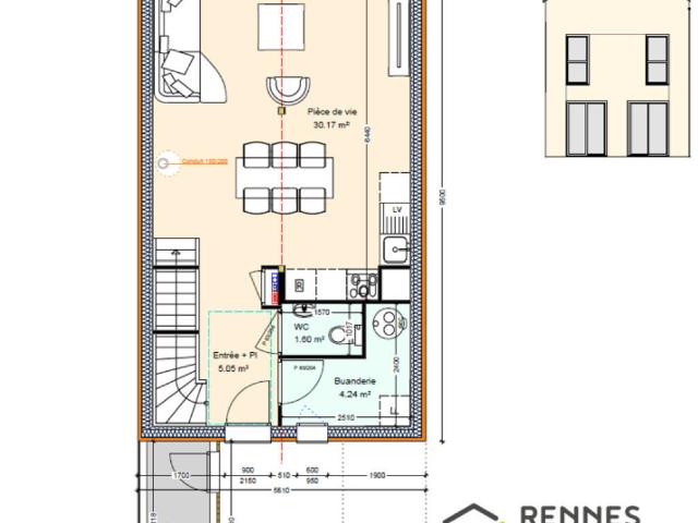 Maison vente à La Bédouannerie, Gosné