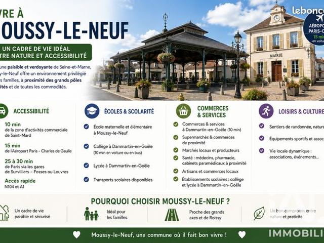 Maison vente à Meaux, Moussy-le-neuf