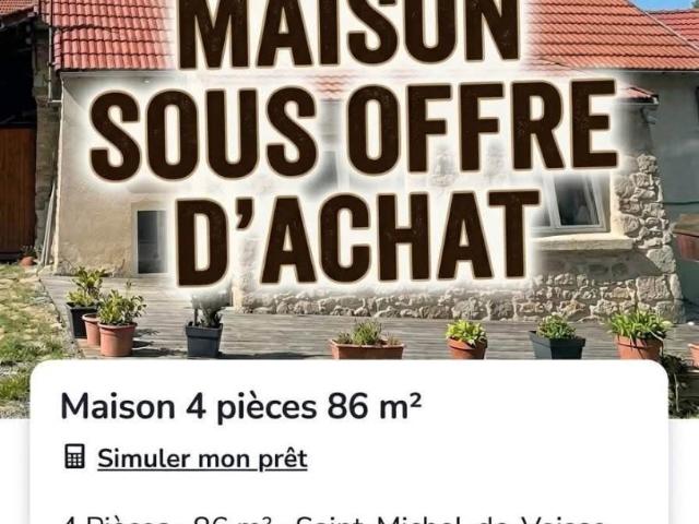 Maison vente à Saint-Michel-de-Veisse, Creuse