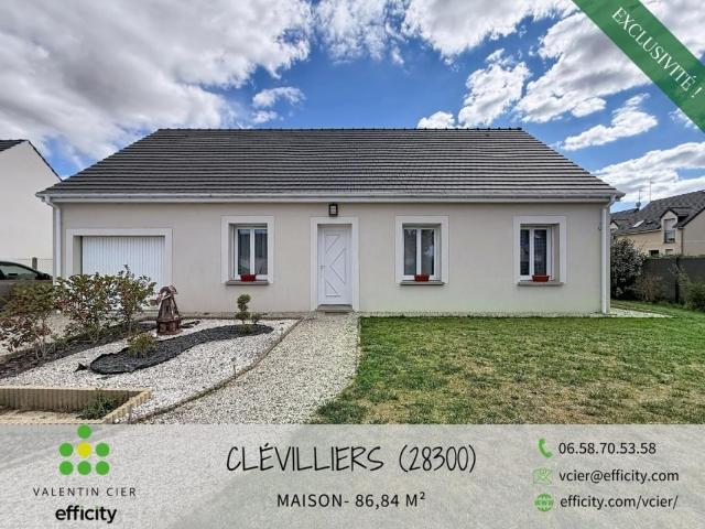 Maison vente à Clévilliers, Eure-et-Loir