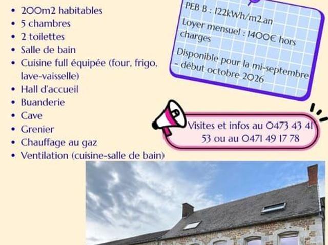 Maison location à Marchin, Wallonie