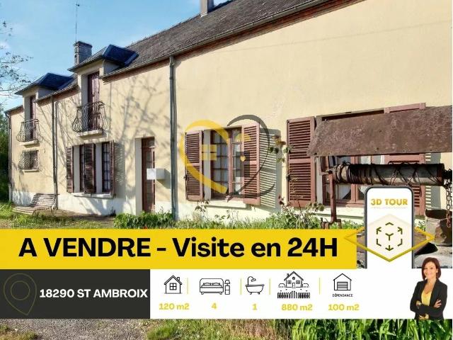 Maison vente à Bourges, Saint-ambroix