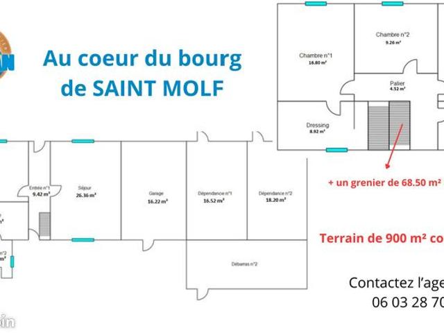 Maison vente à Saint-Nazaire, Saint-molf