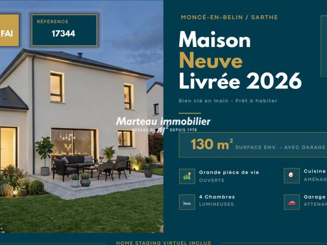 Maison vente à Le Mans, Moncé-en-belin