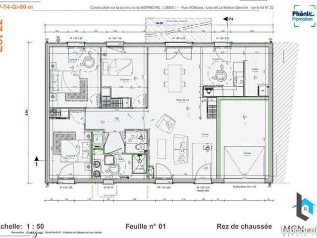 Maison vente à Bonneval, Eure-et-Loir