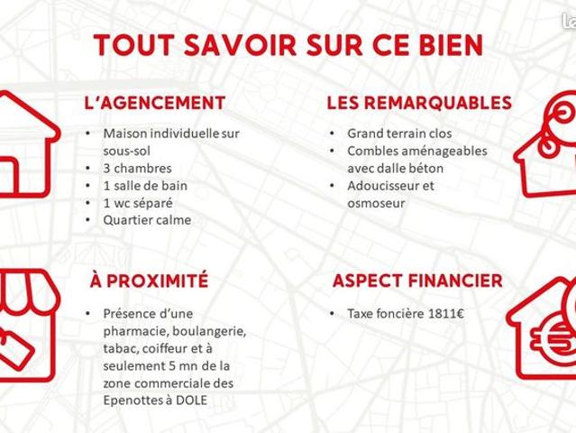 Maison vente à Dole, Authume