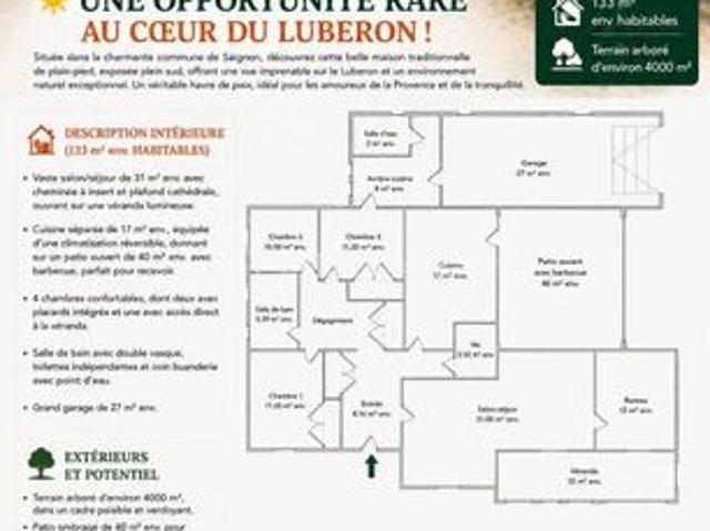 Maison vente à Apt, Saignon