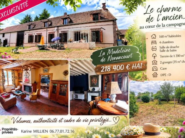 Maison vente à La Maladrerie, La Madeleine-de-Nonancourt