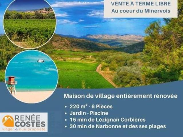 Maison vente à Narbonne, Lézignan-corbières