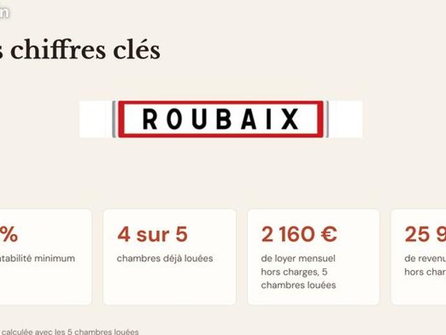 Maison vente à Roubaix, Nord