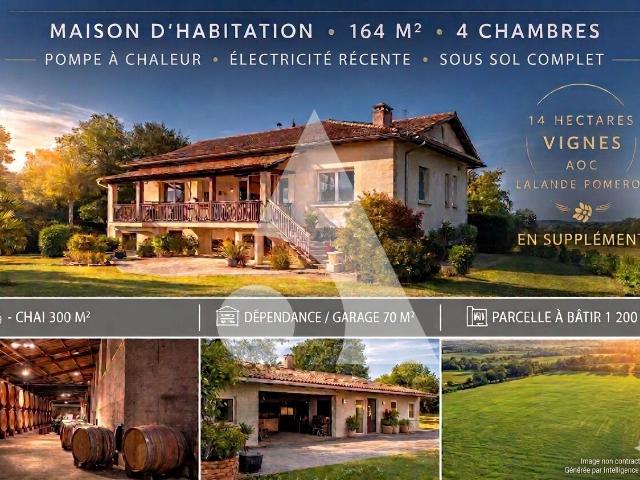 Maison vente à Libourne, Lalande-de-pomerol