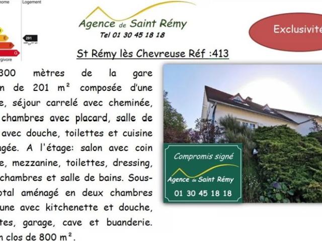 Maison vente à Rambouillet, Saint-rémy-lès-chevreuse