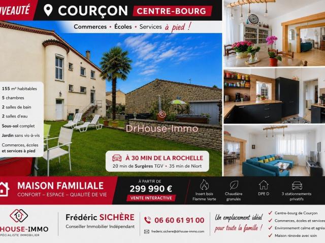 Maison vente à La Rochelle, Courçon