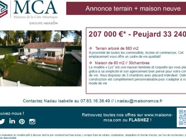 Maison vente à Blaye, Peujard