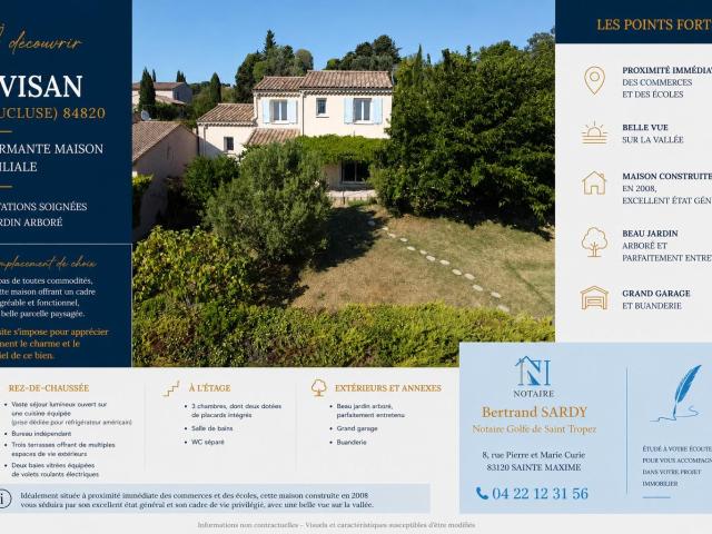 Maison vente à Carpentras, Visan
