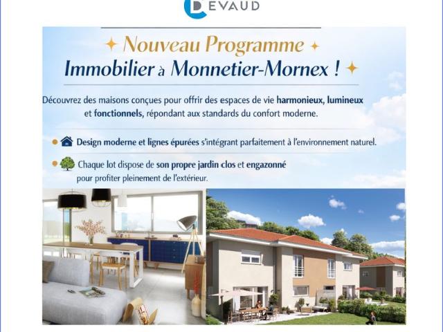 Maison vente à Saint-Julien-en-Genevois, Monnetier-mornex