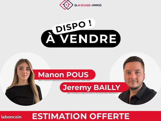Maison vente à Perpignan, Villeneuve-la-rivière