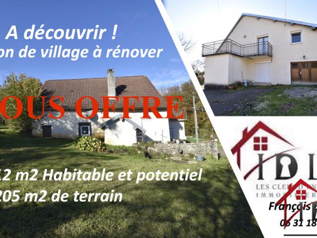 Maison vente à Montbéliard, Fontaine-lès-clerval