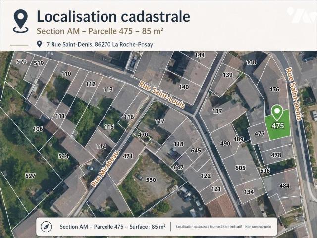 Maison vente à Châtellerault, La Roche-posay