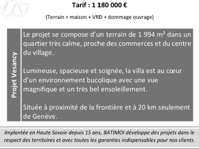 Maison vente à Gex, Vesancy