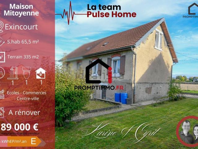 Maison vente à Exincourt, Doubs