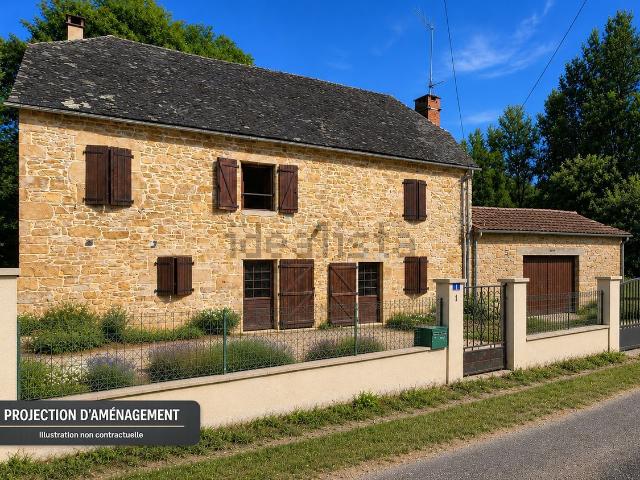 Maison vente à Les Quatre-Routes-du-Lot, Le Vignon-en-Quercy