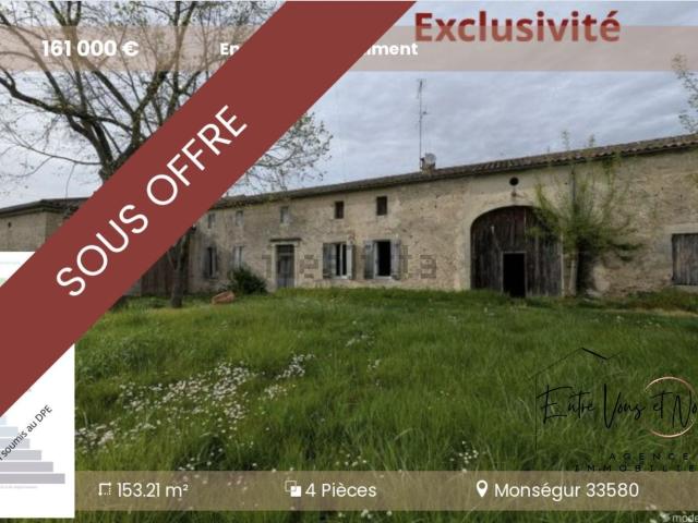 Maison vente à La Cave, Monségur
