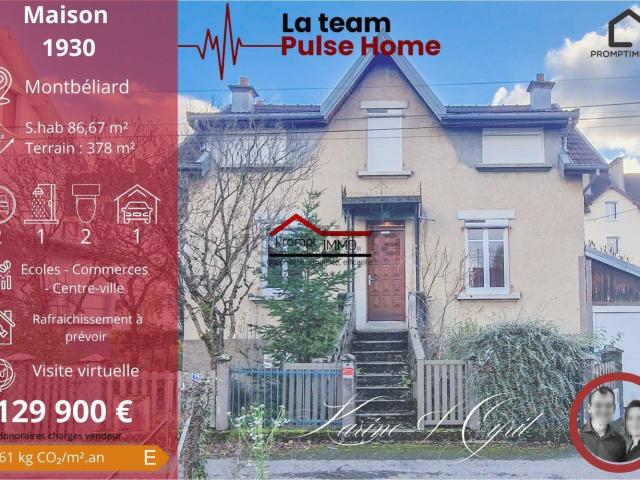 Maison vente à Faubourg-Mont Bart, Montbéliard