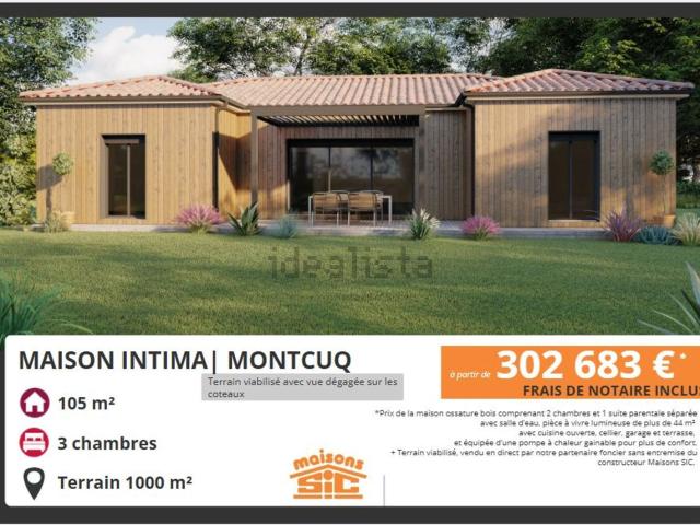Maison vente à Montcuq, Montcuq-en-Quercy-Blanc