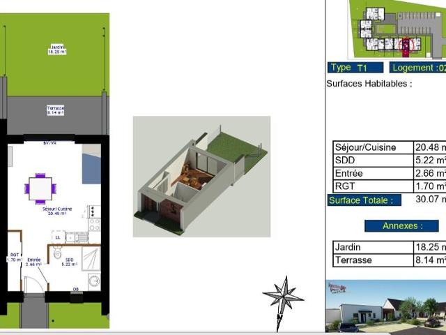 Maison vente à Dunkerque, Lederzeele