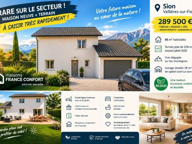 Maison vente à Vallières, Vallières-sur-Fier