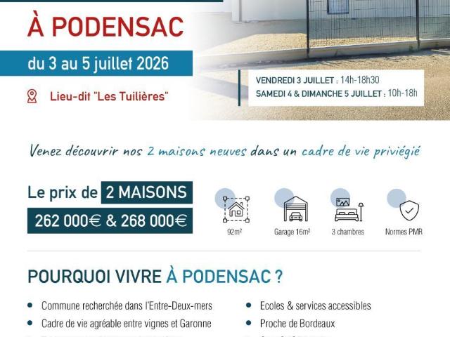 Maison vente à Langon, Podensac