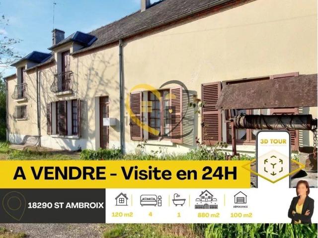 Maison vente à Saint-Ambroix, Cher