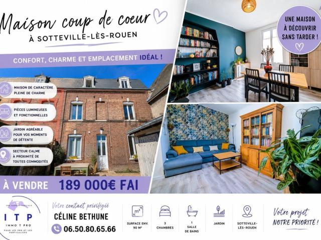 Maison vente à Sotteville-lès-Rouen, Seine-Maritime