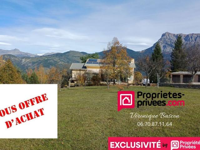 Maison vente à Saint-Vincent-les-Forts, Ubaye-Serre-Ponçon