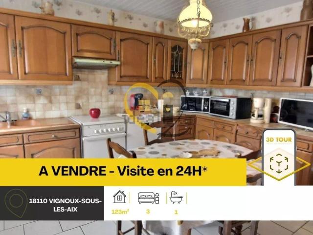 Maison vente à Vignoux-sous-les-Aix, Cher