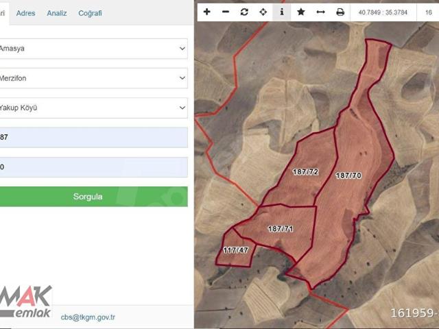 Yakupköy, Merzifon içerisinde satılık Arsa