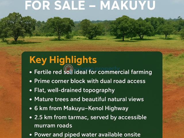 Land for sale in Maragwa, Murang'a