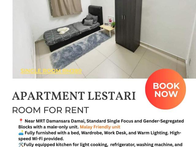 Room for rent in Petaling, Damansara Damai