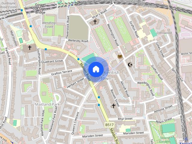 Apartment for rent in Maitland Park, Greater London