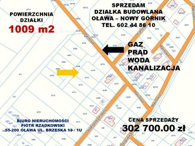 Grunt na sprzedaż w Oława, Dolnośląskie