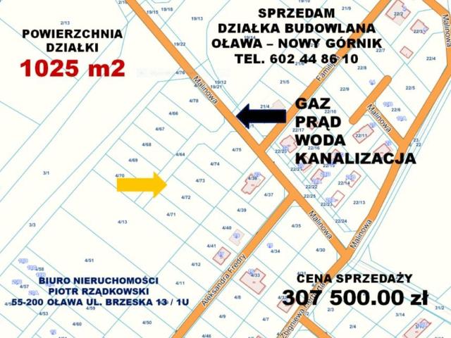 Grunt na sprzedaż w Oława, Dolnośląskie