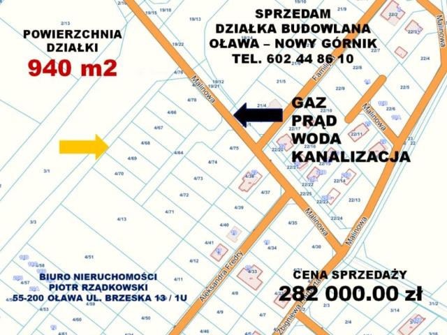 Grunt na sprzedaż w Oława, Dolnośląskie