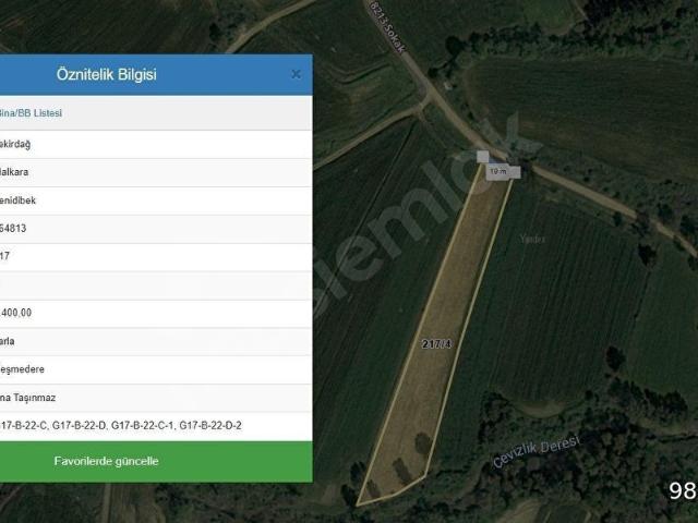 Malkara, Tekirdağ içerisinde satılık Arsa
