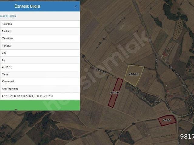 Malkara, Tekirdağ içerisinde satılık Arsa