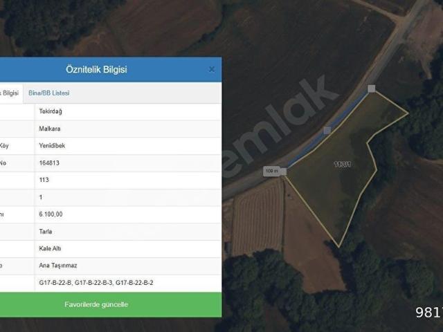 Malkara, Tekirdağ içerisinde satılık Arsa
