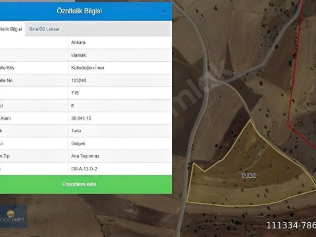 Mamak, Ankara içerisinde satılık Arsa