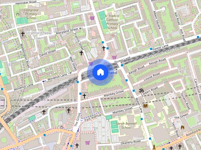 Apartment for rent in Maryland, Greater London