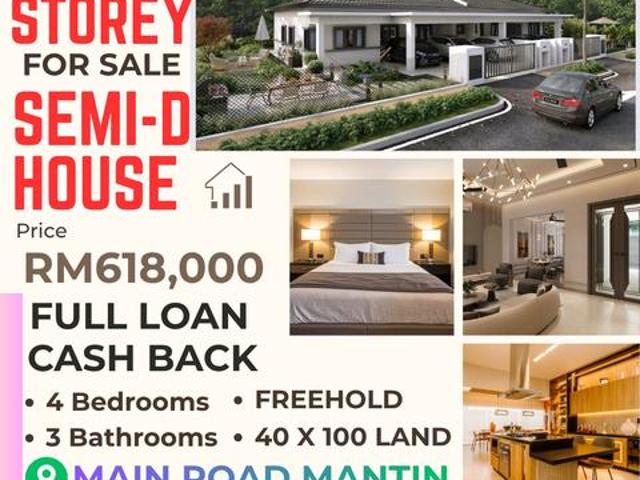 Residential House for sale in Mantin, Negeri Sembilan