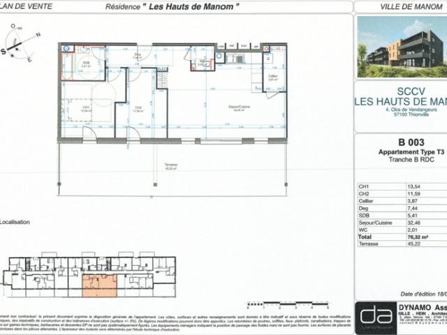 Appartement vente à Thionville, Manom